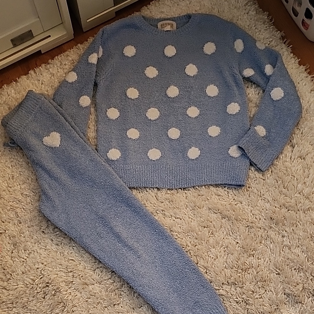 Butter Soft Blue Fluffy Fabric Size S6/7 Kms2